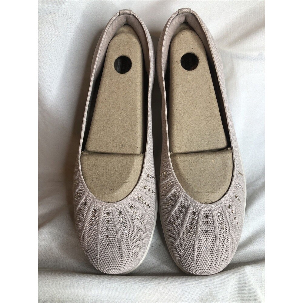 Skechers Women's On-the-GO Flex Radiant Knit Skimmers Summer Taupe Sz 11 NEW - Picture 4 of 8